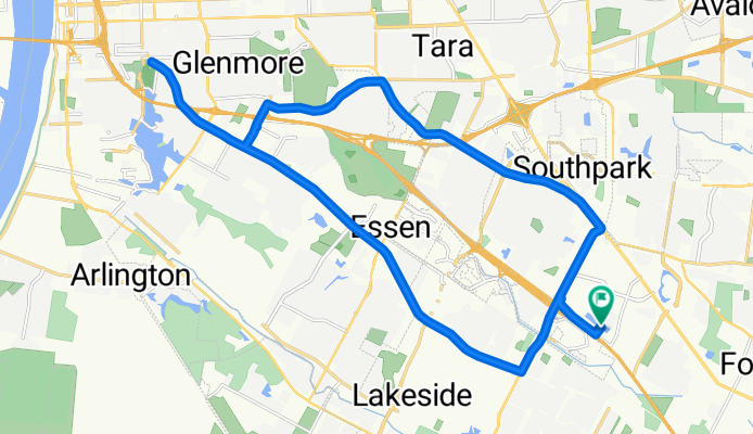 City Park, return via Corporate