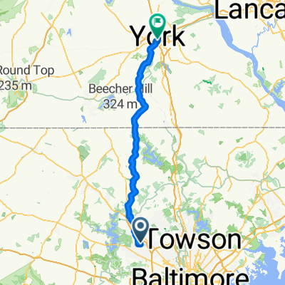 41 Village Mill Ct, Owings Mills to 101 S George St, York