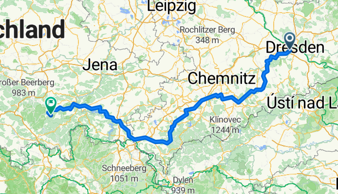 BikeMap nach Böhlen