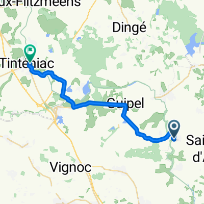 De Rue du Fournil, Saint-Médard-sur-Ille à 5 Cour Fontaine Saint-marie, Tinténiac