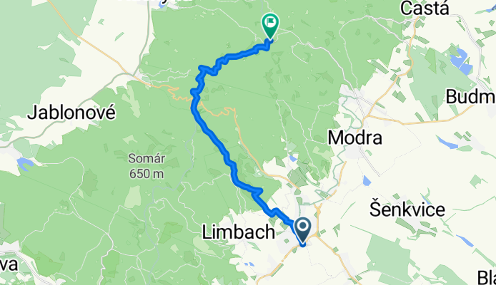 Pezinok - Žilová - Pezin.Baba - s.pod Javorinou - Čermák