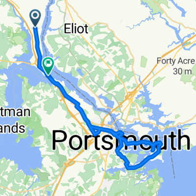 186 Dover Point Rd, Dover to US-4 W, Dover