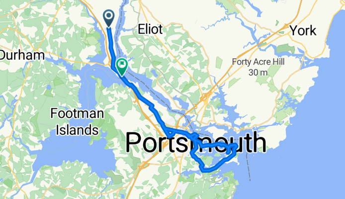 186 Dover Point Rd, Dover to US-4 W, Dover