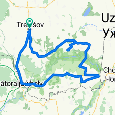 142,0 km- K.Chlmec- Čierná n/T.- V.Kapušany- Beša a späť