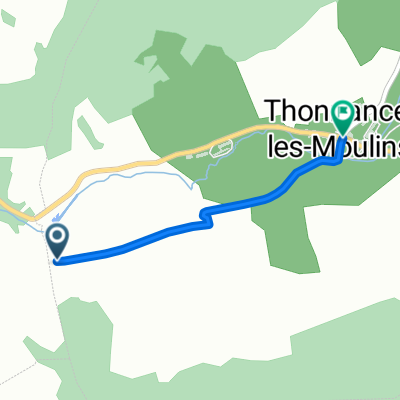 Route nach 26 Grande Rue, Thonnance-les-Moulins