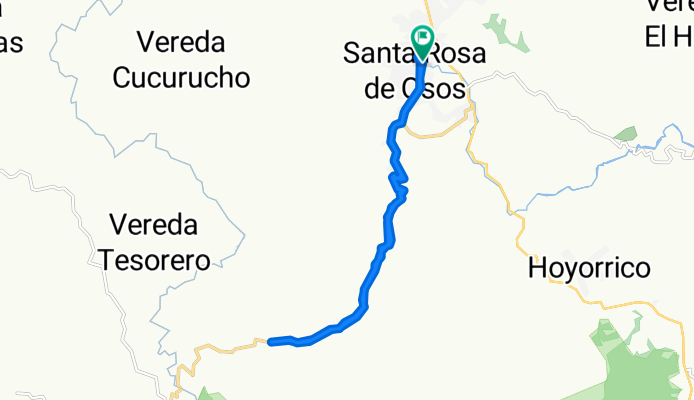De Carrera 30 30-24, Santa Rosa de Osos a Carrera 30 30-24, Santa Rosa de Osos
