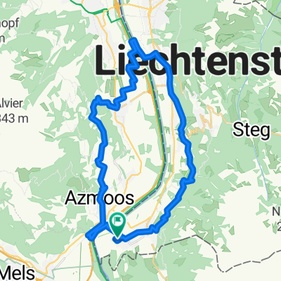 Balzers Vaduz - Schaan - Sevelen - Oberschan - Balzers