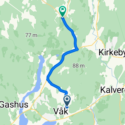 Våkveien, Sperrebotn to Gylderveien 392–396, Våler i Østfold