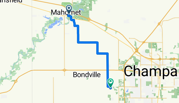108 S Lombard St, Mahomet to 1614 English Oak Dr, Champaign