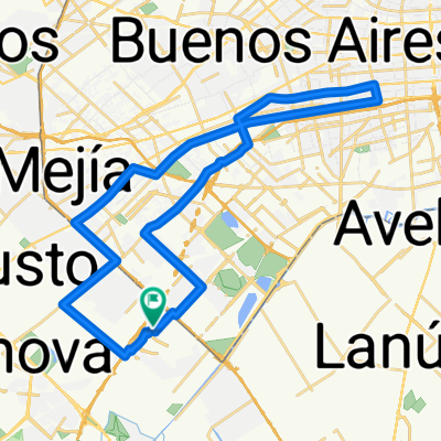 uno de los recorridos por capital federal