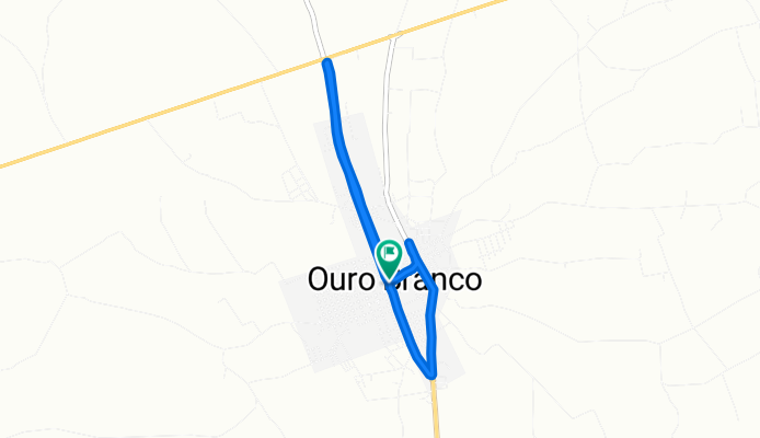De Rua Coronel Lucena, 262–298, Ouro Branco a Rua Sebastião Vieira da Rocha, 171–293, Ouro Branco