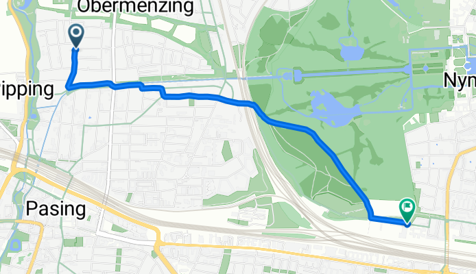 Schrämelstraße 191, München nach Margarethe-Danzi-Straße 21, München