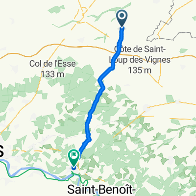 Impasse de l'Église 6, Givraines to Rue de la Touche 1, Châteauneuf-sur-Loire