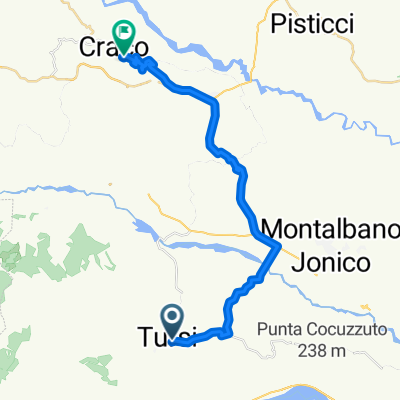 Relaxed route in Craco