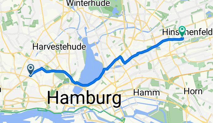 Max-Brauer-Allee 218, Hamburg to Walddörferstraße 140, Hamburg
