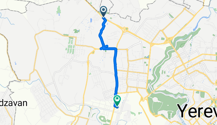 От Ashtarak Highway, Yerevan до Sebastia Street 19, Yerevan