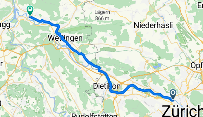 Hardstrasse 319, Zürich nach Oberrütiweg 5, Untersiggenthal