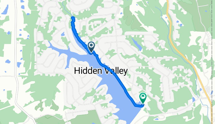 Route to 19730 Marina Estates, Lawrenceburg