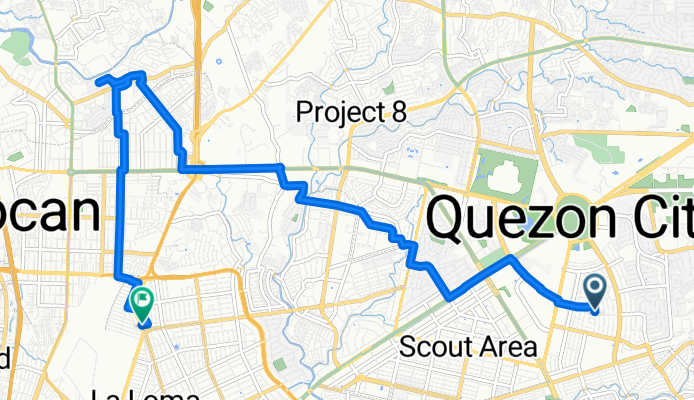 Mapagbigay 31, Lungsod Quezon to A. Bonifacio Avenue 271, Quezon City