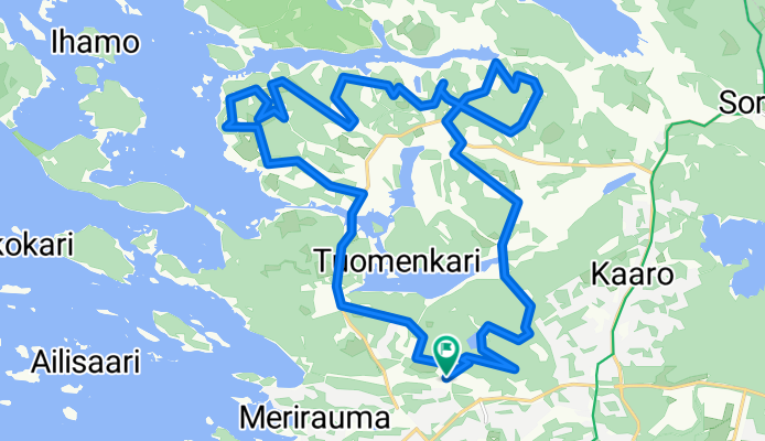 Uudenlahdentie 100, Rauma to Uudenlahdentie 100, Rauma