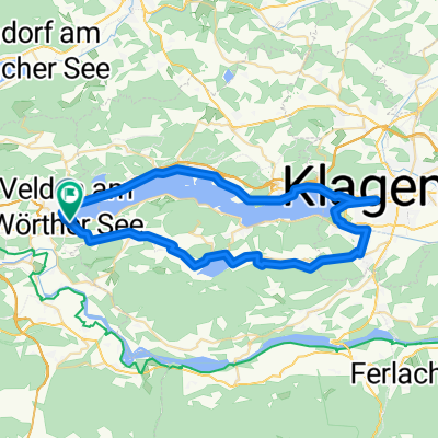 Seecorso 19, Velden am Wörthersee nach Augsdorfer Straße 14, Velden am Wörthersee