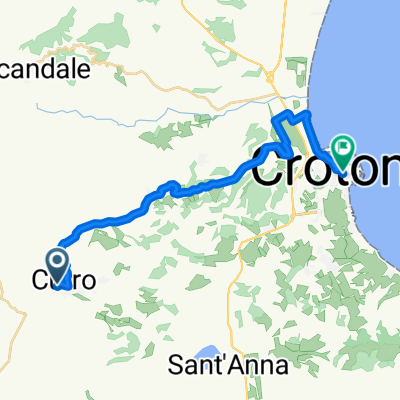 Da Via Catanzaro 16, Cutro a Piazza Pitagora 9, Crotone