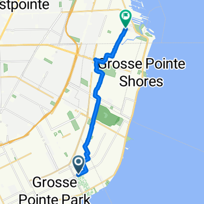 17014 Kercheval Ave, Grosse Pointe to 23100 Edsel Ford Ct, Saint Clair Shores