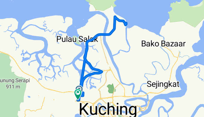Lorong Matang Jaya 12, Kuching to Lorong Matang Jaya 1, Kuching
