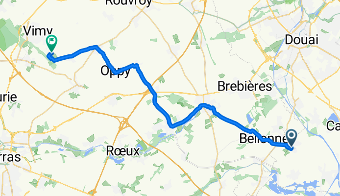 De Rue du Calvaire 17, Estrées à Rue Louis Blériot 6, Farbus