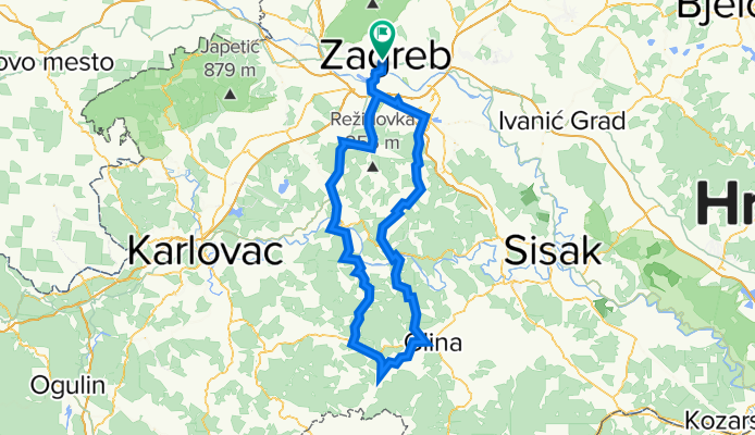 Zgb-Pisarovina-Topusko-Pokupsko-Zgb