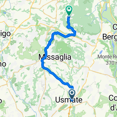 Da Viale Lombardia 36–54, Usmate Velate a Via Lecco 3, Colle Brianza