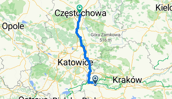 Częstochowa przez Jaworzno
