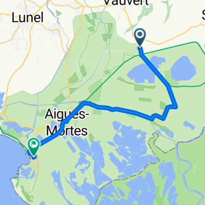 Avenue des Costières, Vauvert to 174–226 Rue Vincent, Le Grau-du-Roi