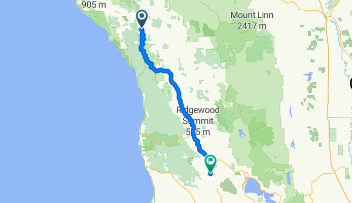USA CA 7 Garberville - Ukiah