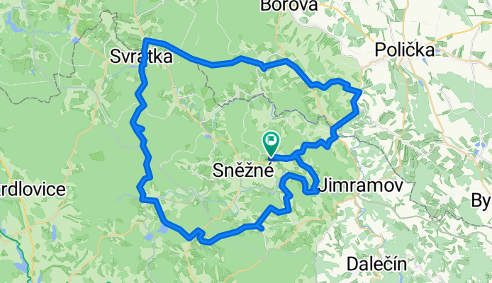 Daňkovice-Sádek-Svratouch-Fryšava-Bohdalec-Daňkovice