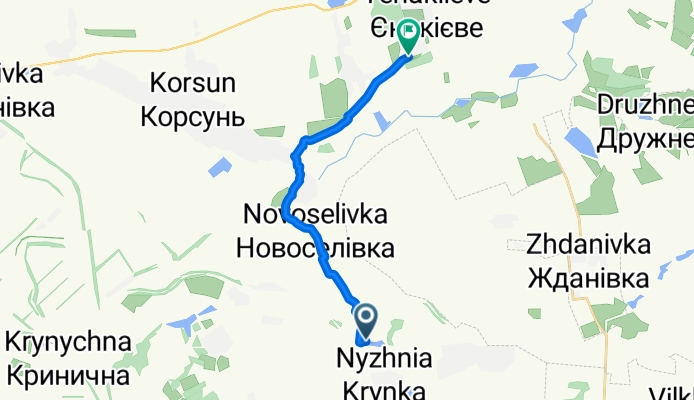 От Донецька область, Макіївська міськрада до вулиця Шкірятова, Єнакієве