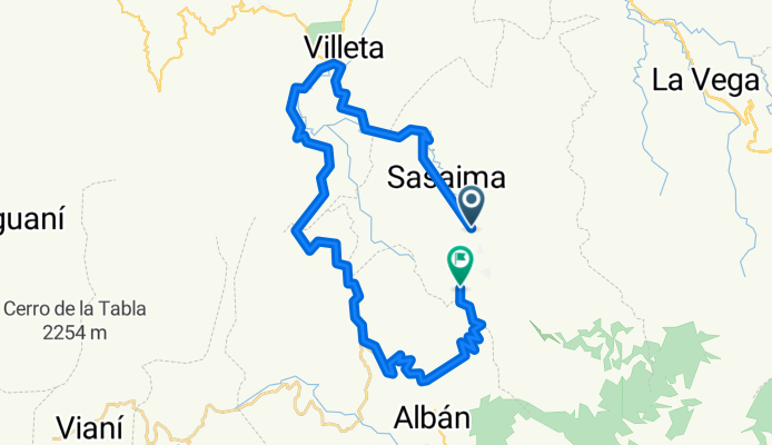 De Sasaima-Alban, La María a Sasaima-Alban, Taboga