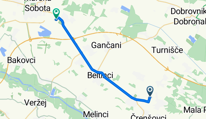 Trnje K to Ulica dr. Vrbnjaka 6