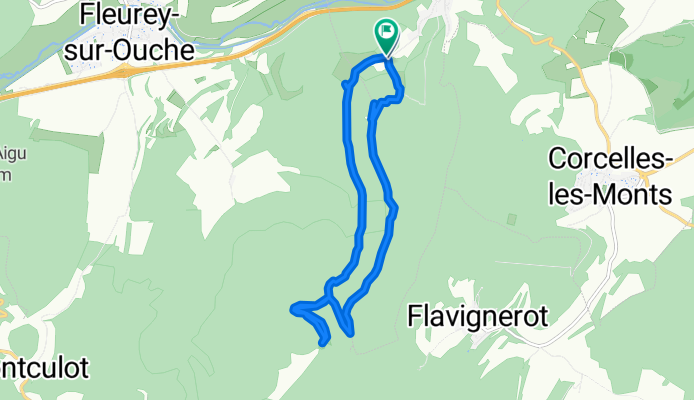 De Route de Notre Dame d'Étang 45, Velars-sur-Ouche à Route de Notre Dame d'Étang 40, Velars-sur-Ouche