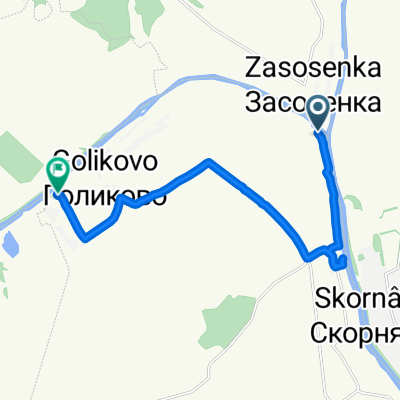 От Unnamed Road, Засосенка до Unnamed Road, Голиково