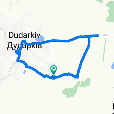 Route from Unnamed Road, Дударків