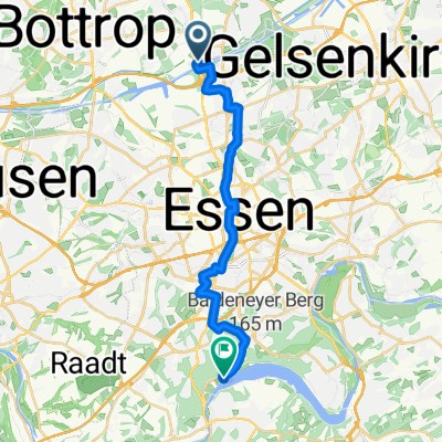 Gladbecker Straße, Essen nach Freiherr-vom-Stein-Straße 206a, Essen