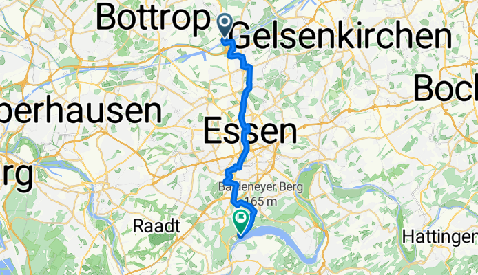 Gladbecker Straße, Essen nach Freiherr-vom-Stein-Straße 206a, Essen