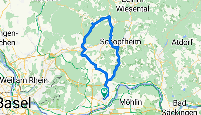 kleines Wiesental über Wieslet/Weitenau