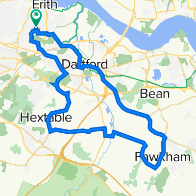 36Km Horton Kirby/Fawkham Route