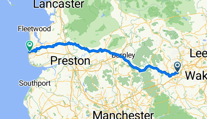 Brighouse to Blackpool