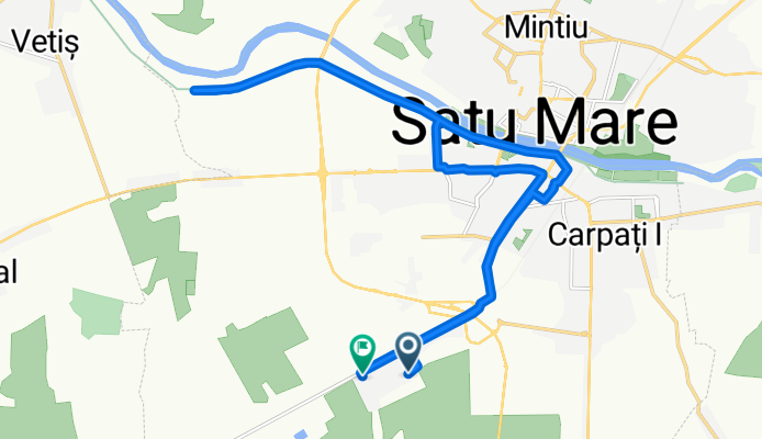 Strada Cireșilor, Satu Mare to Strada Castanilor, Satu Mare