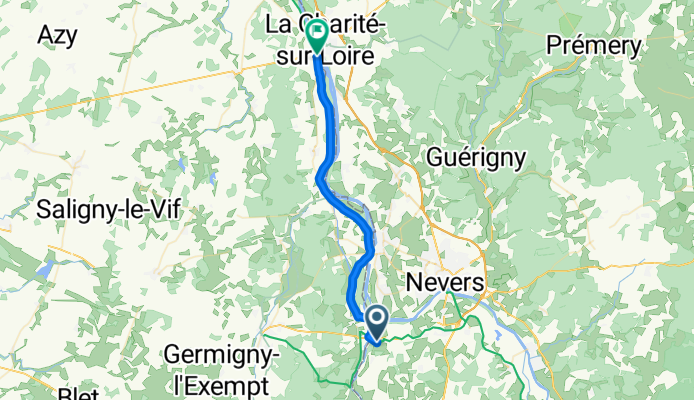 De 23–25 Rue du Pont-Canal, Gimouille à 26–26A Route des Grenouilles, La Chapelle-Montlinard