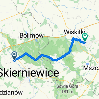 Sierakowice Lewe 34, Skierniewice do 1 Maja 45, 呕yrard贸w