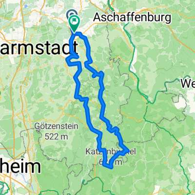 Münster - Brensbach - Beerfelden - Erbach - Münster